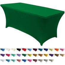 4ft 6ft 8ft Rectangular Fitted Spandex Tablecloths Wedding Party Table Covers Event Stretchable Tablecloth